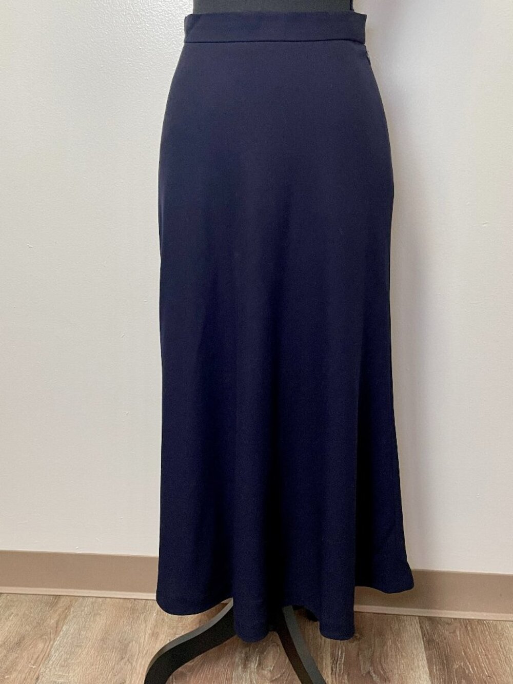 RALPH LAUREN Vintage 100% Wool Navy Maxi Skirt Japan Size 9